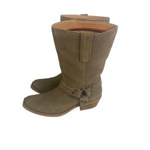 Women's Dingo Suede Western Boots "Taupe" Size 7.5M